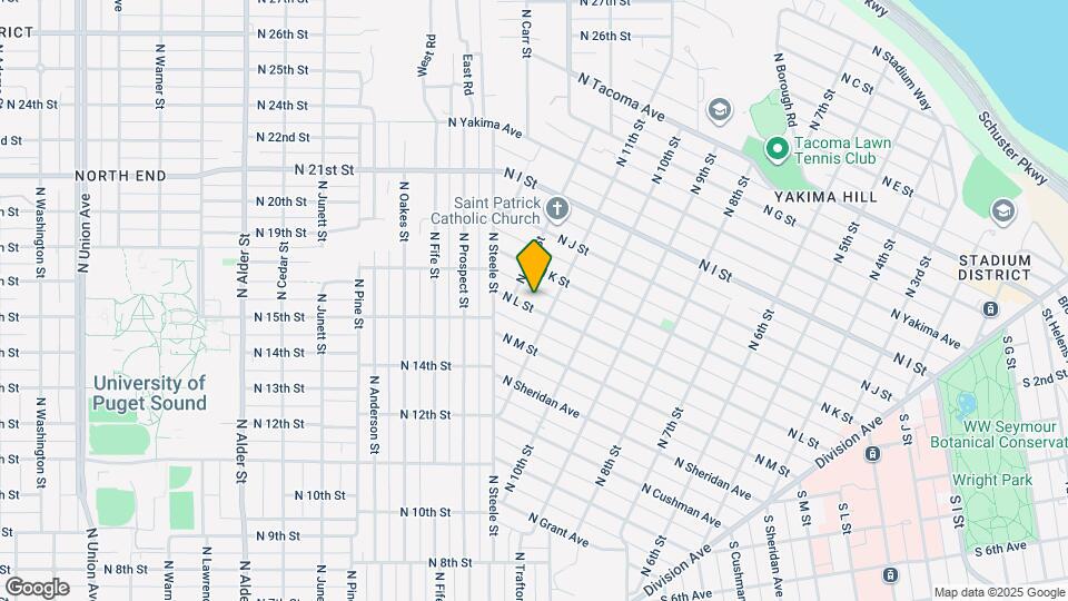1111 N L St Map and Location Details