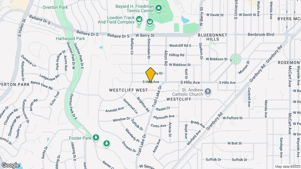 3643 S Hills Ave Map and Location Details