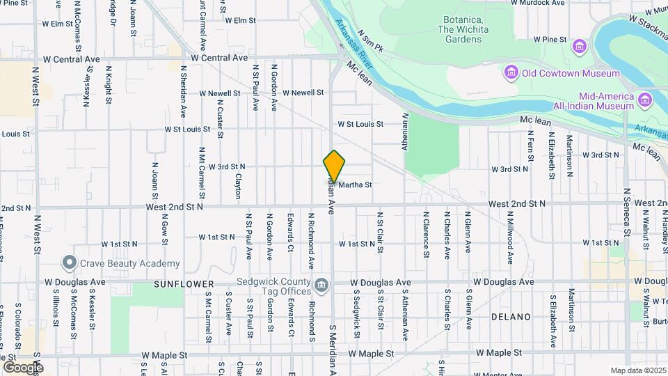 326 N Meridian Ave Map and Location Details