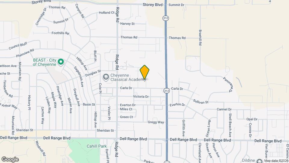 5216 Boulder Ct Map and Location Details