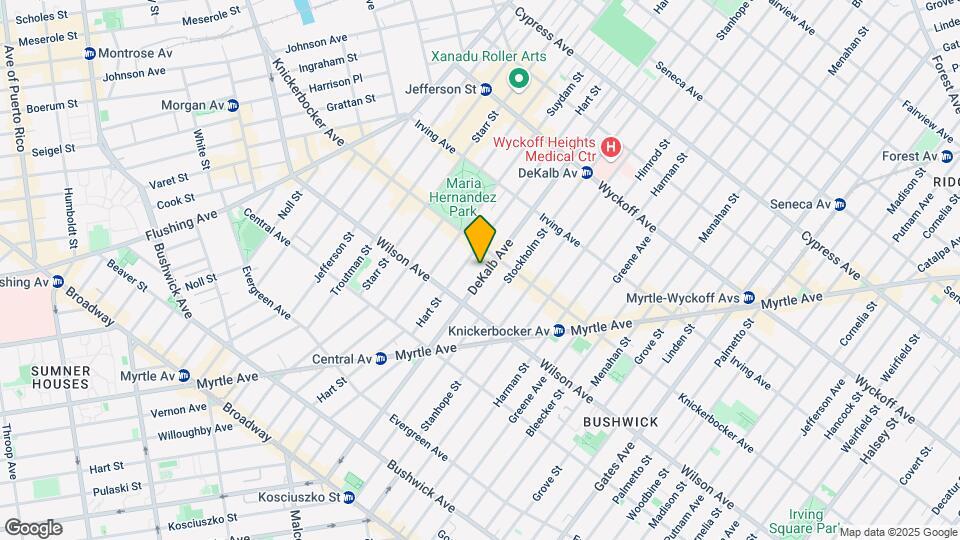 1447 Dekalb Ave Map and Location Details