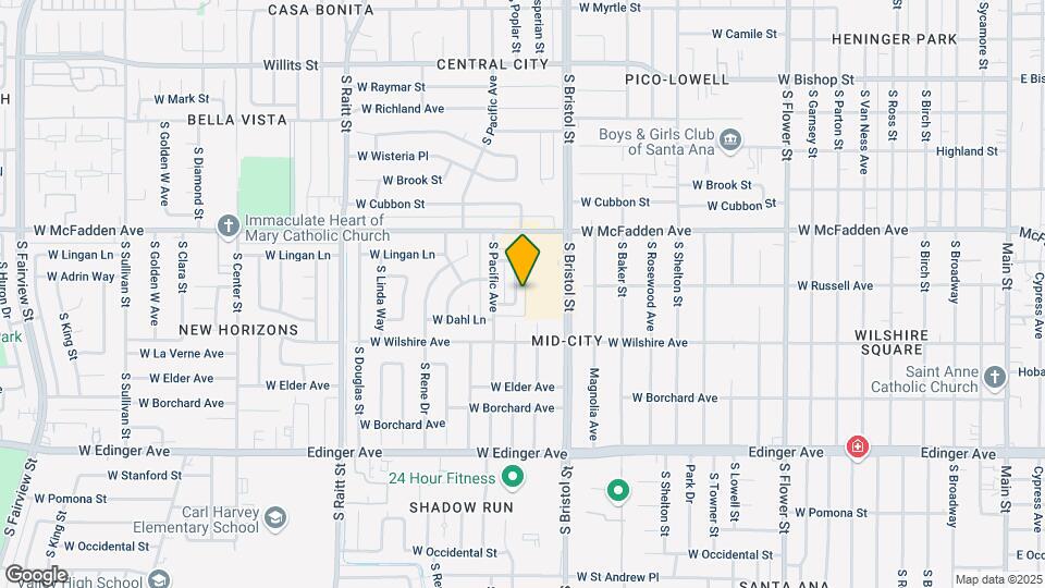 1143 S Poplar St Map and Location Details