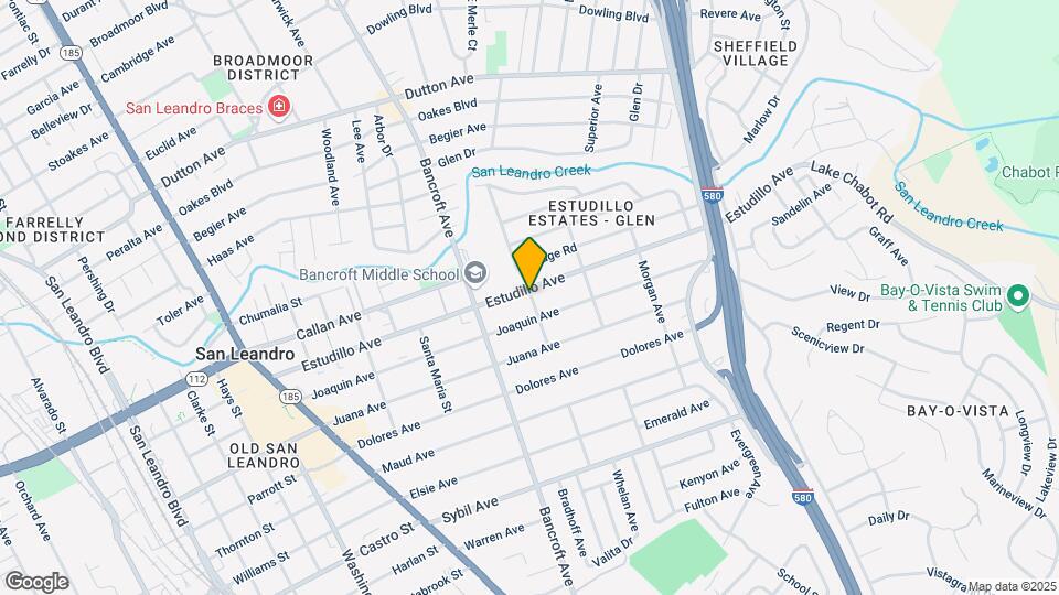 693 Estudillo Ave Map and Location Details