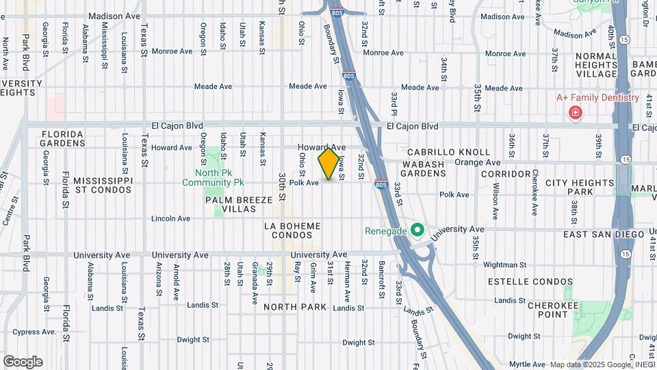 4091-4097 Illinois St Map and Location Details