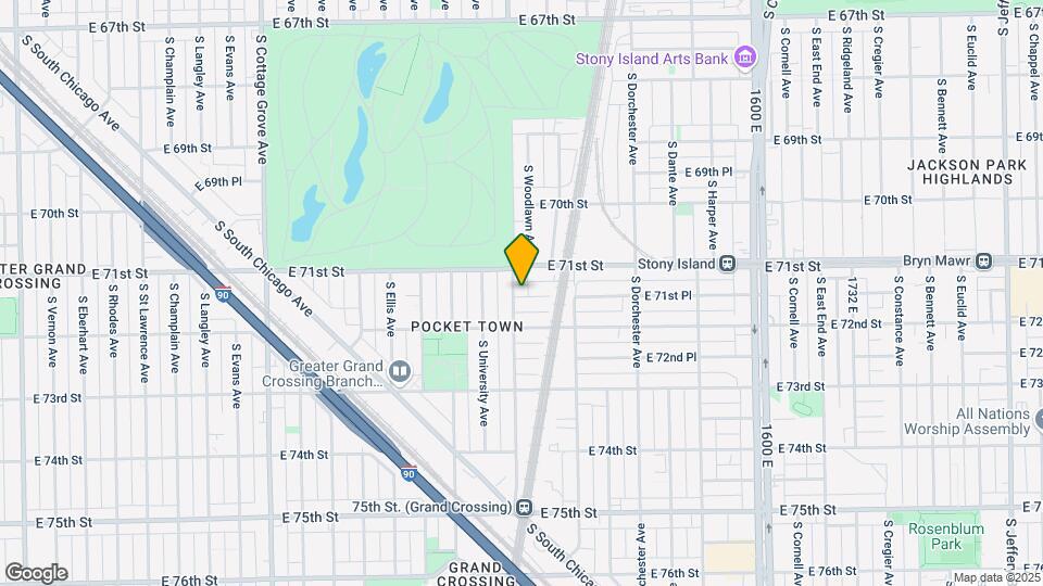 7125 S Woodlawn Ave, Unit Unit2 Mapa y Detalles de la Ubicación