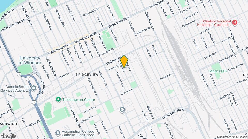 956 Curry Ave Map and Location Details