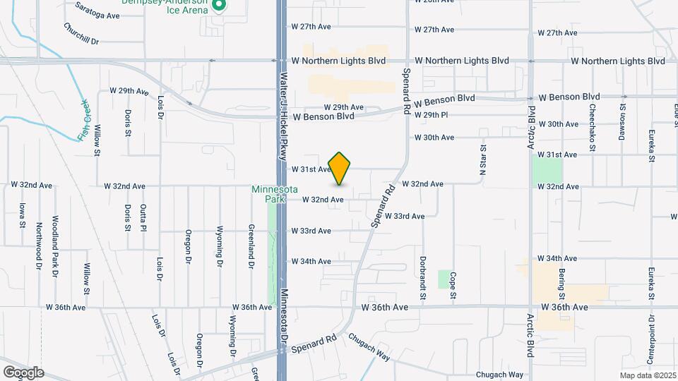 1403 W 32nd Ave Map and Location Details