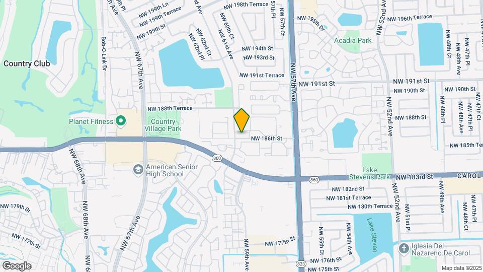 6155 NW 186th St Map and Location Details