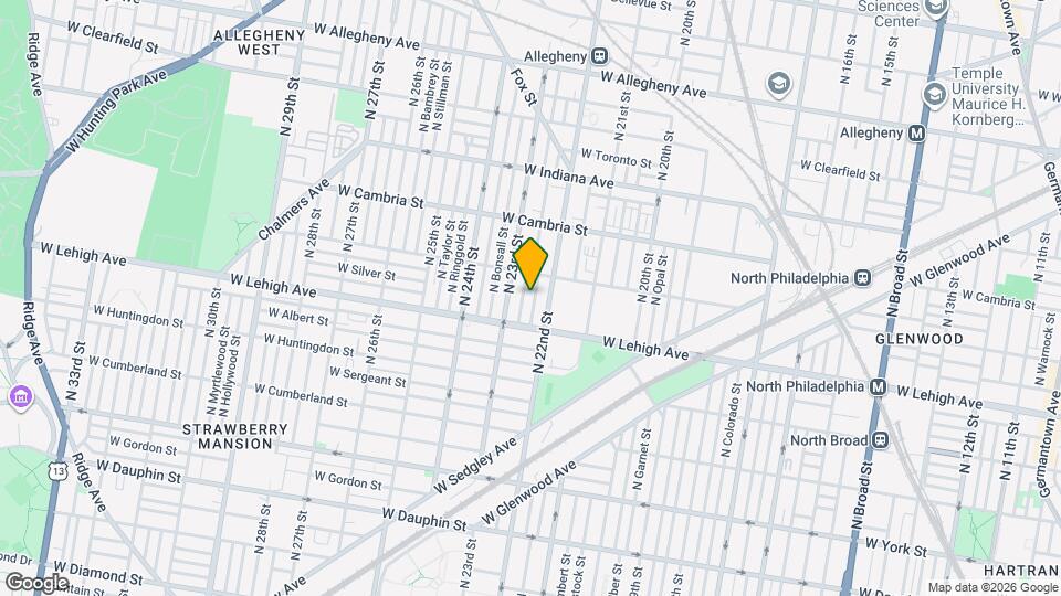 2736 N Croskey St Map and Location Details