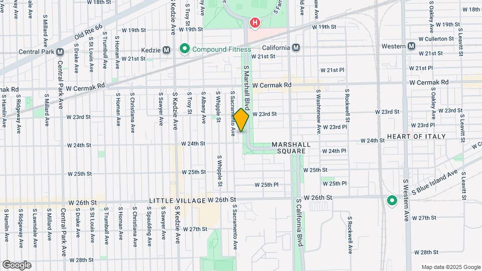 2346 S Marshall Blvd Map and Location Details