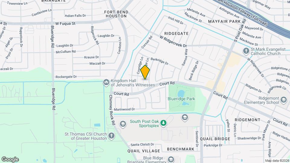 16211 Bowridge Ln Mapa y Detalles de la Ubicación