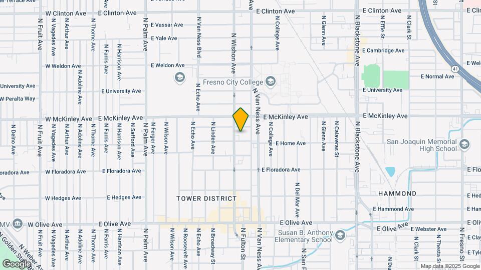 821 E Home Ave Map and Location Details