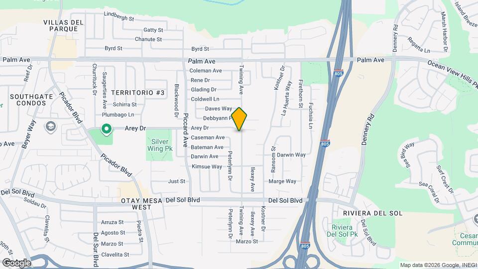 960 Twining Ave Map and Location Details