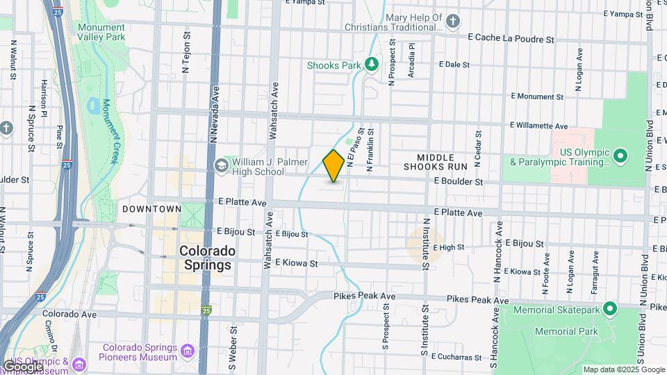 627-629 E Boulder St Map and Location Details
