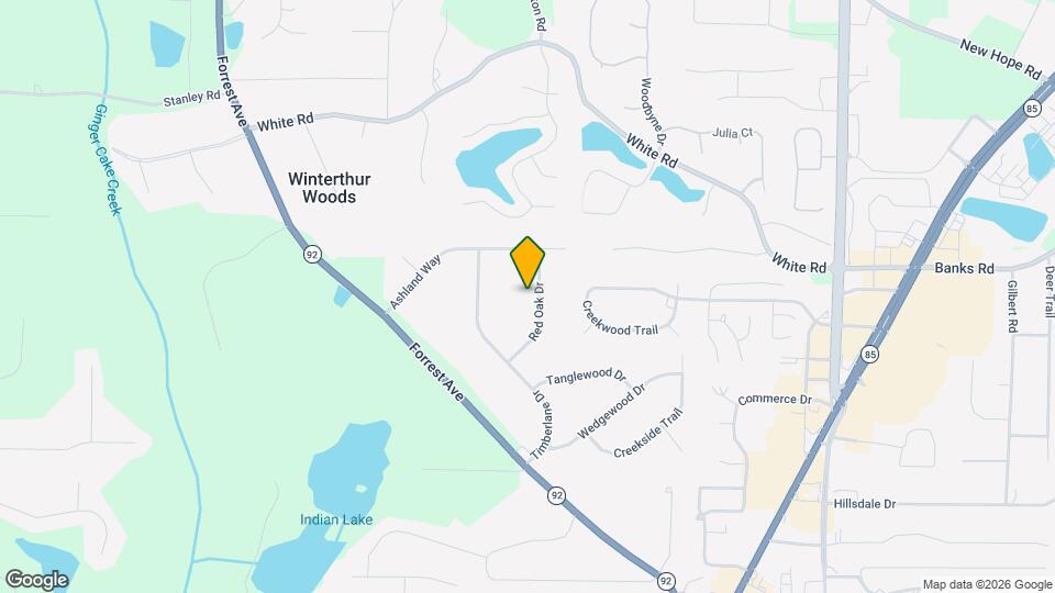 135 Red Oak Dr Map and Location Details