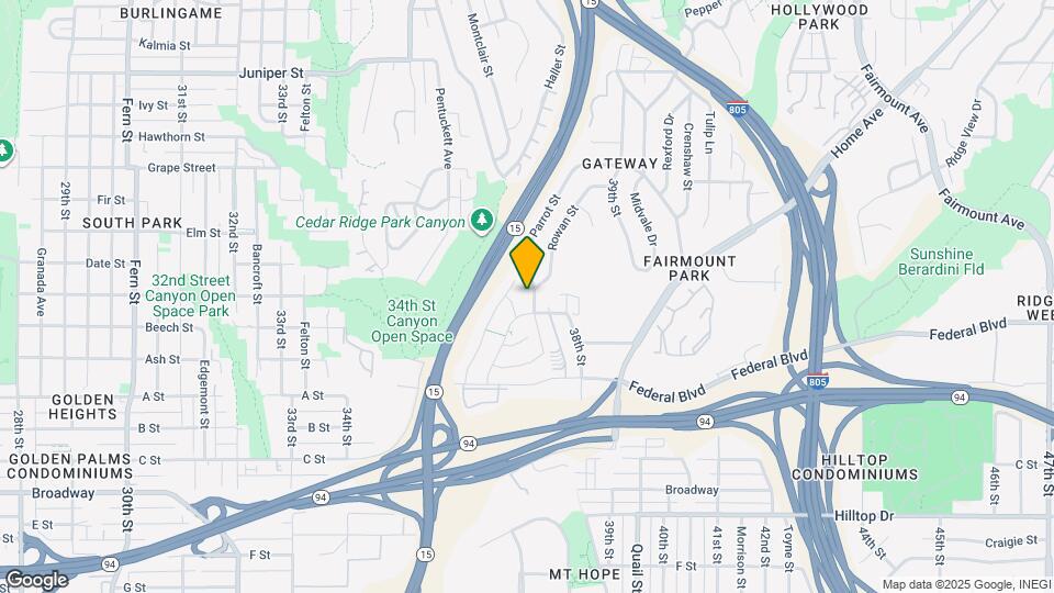 1580 Parrot St Map and Location Details