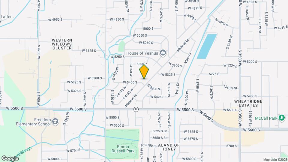 4086 W 5400 S Mapa y Detalles de la Ubicación