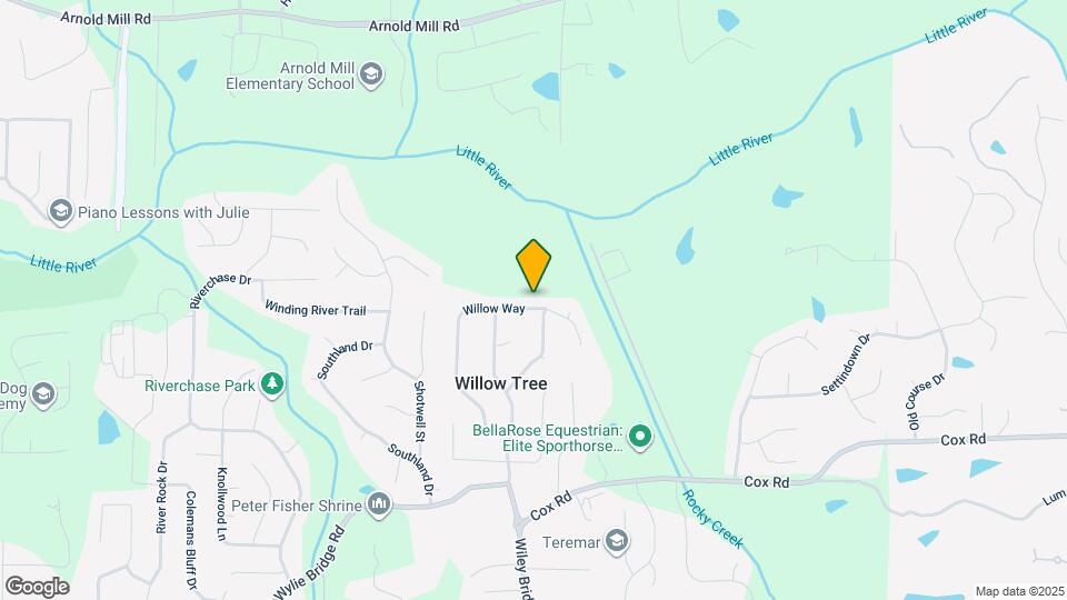 1663 Willow Way Map and Location Details