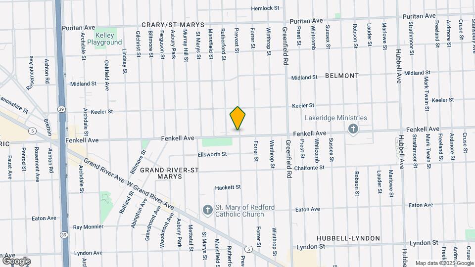 15900 Fenkell St Map and Location Details