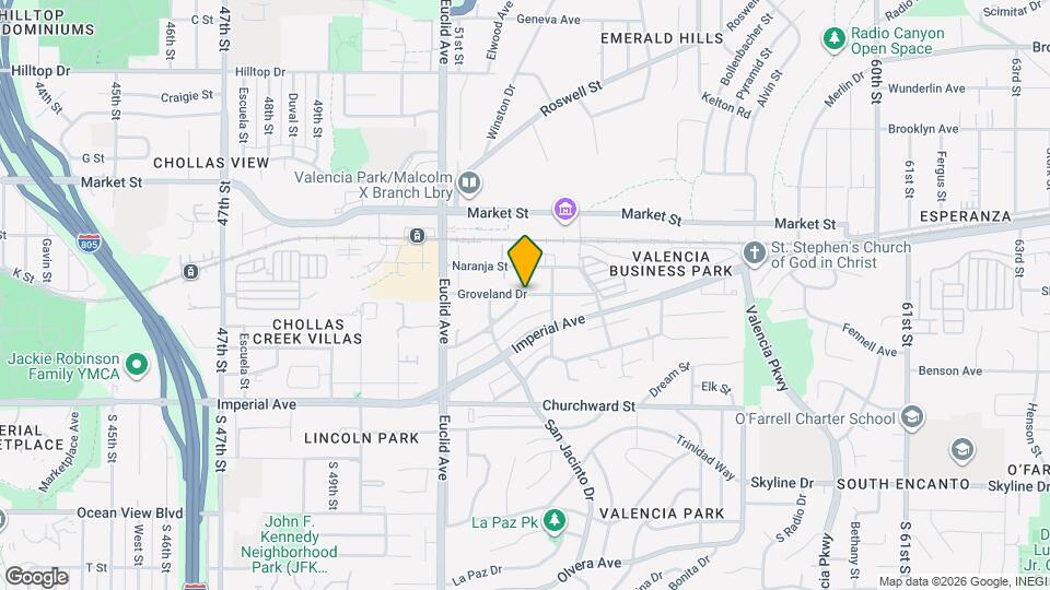 5256-5260 Groveland Dr Map and Location Details