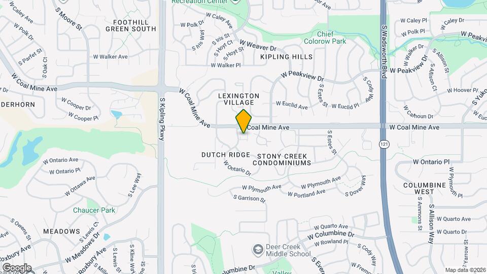 6732 S Holland Way Map and Location Details