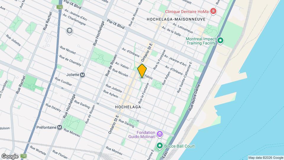 1857 Rue Nicolet Map and Location Details