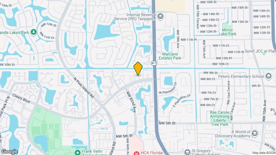 833 NW 81st Terrace Map and Location Details