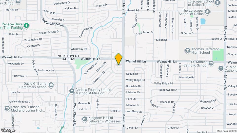 3611 Marsh Ln Pl Map and Location Details