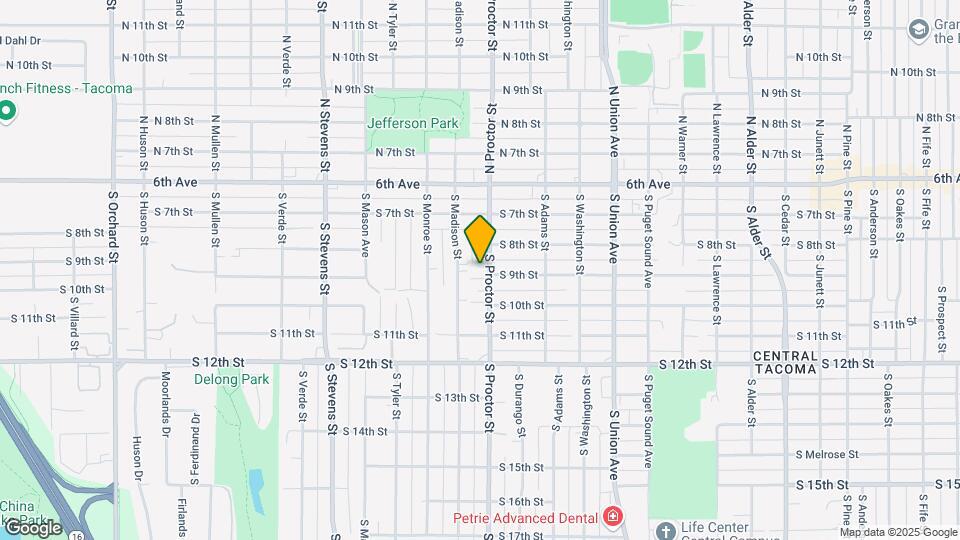 820 S Proctor St Mapa y Detalles de la Ubicación
