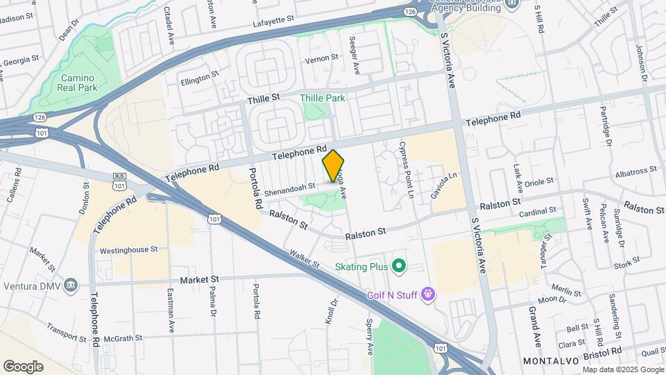 5252 Shenandoah St Map and Location Details