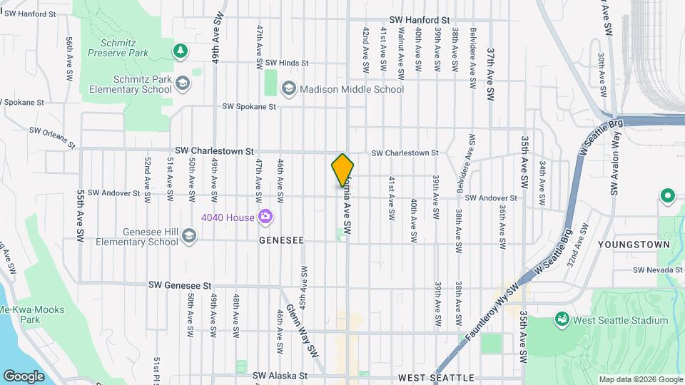 3927 California Ave SW Map and Location Details