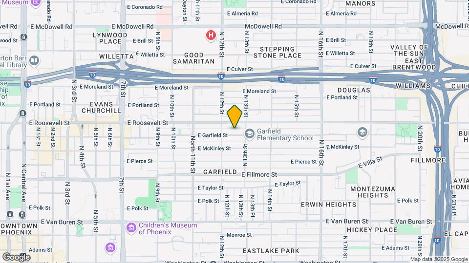 1226 E Garfield St Map and Location Details
