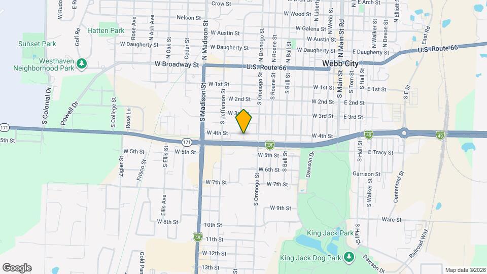 722 W 4th St Map and Location Details