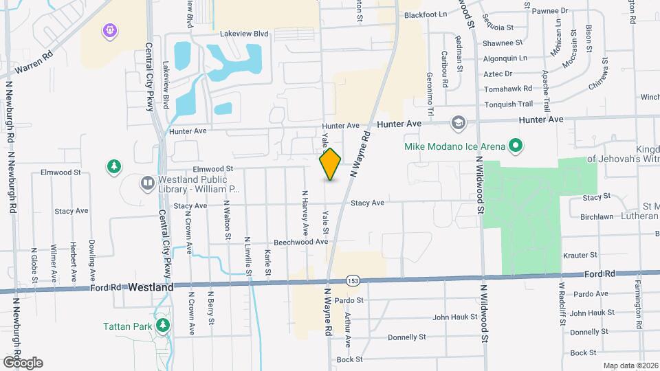 6104 Yale St Map and Location Details