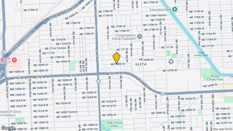 760 NE 168th St Map and Location Details