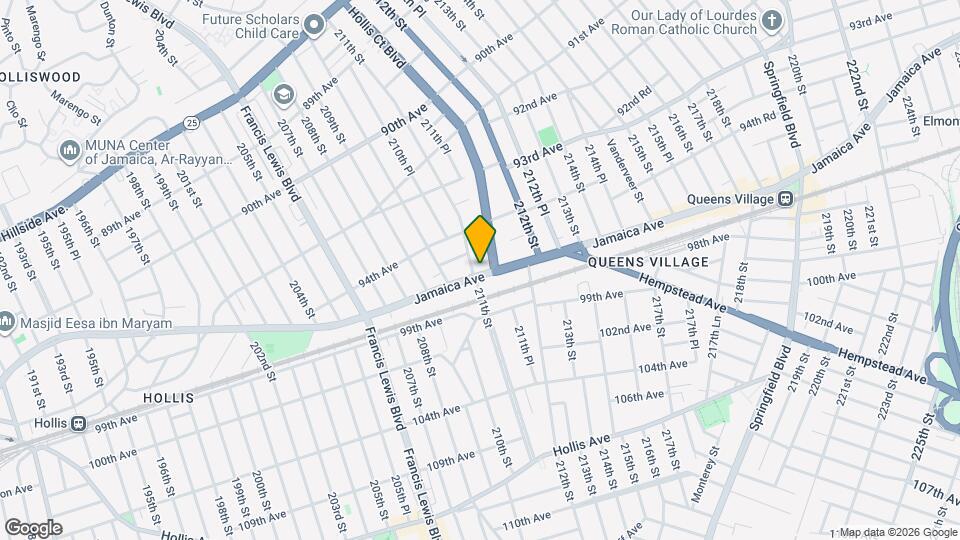 211-07 Jamaica Ave Map and Location Details