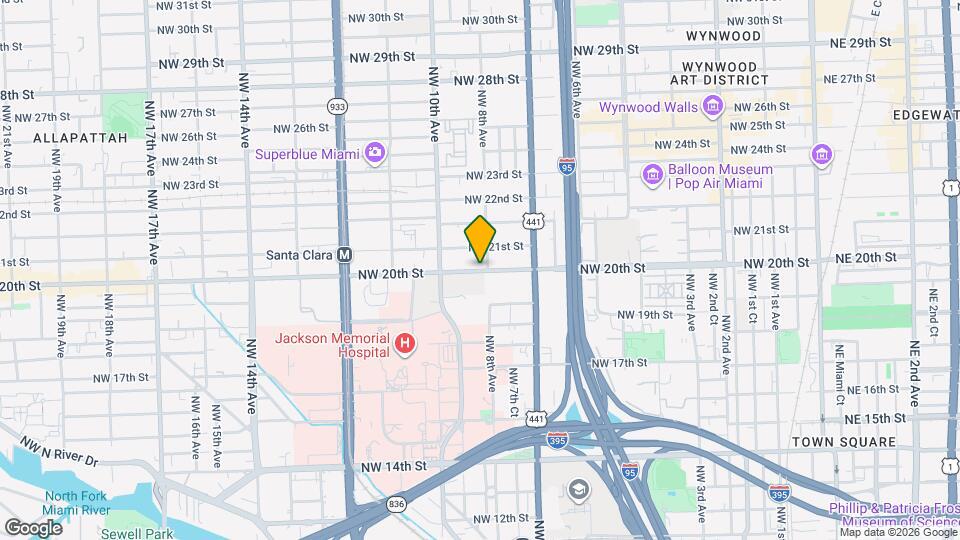 821 NW 20th St Map and Location Details