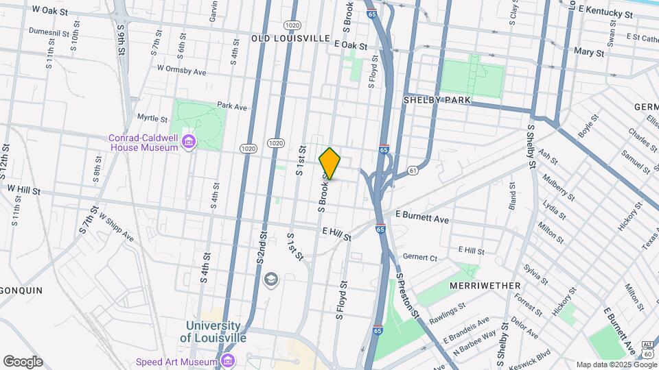 1425 S Brook St Map and Location Details