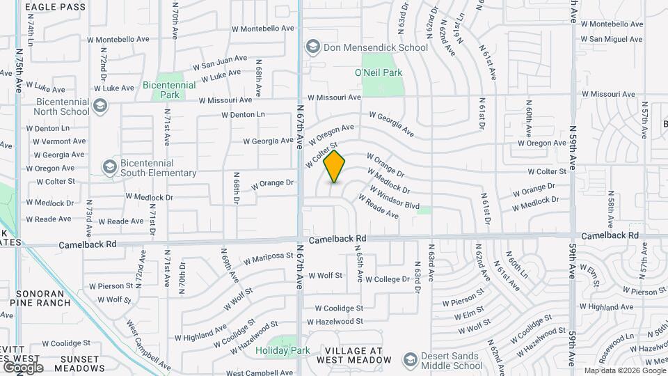 6575 W Medlock Dr Map and Location Details