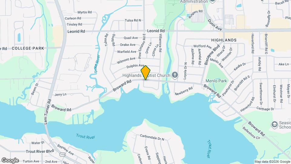 2358 Broward Rd Map and Location Details