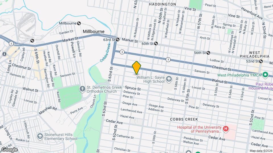 6101 Locust St Map and Location Details