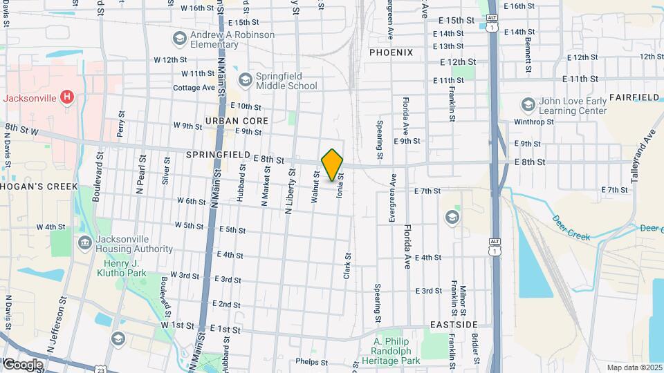 439 E 7th St Map and Location Details