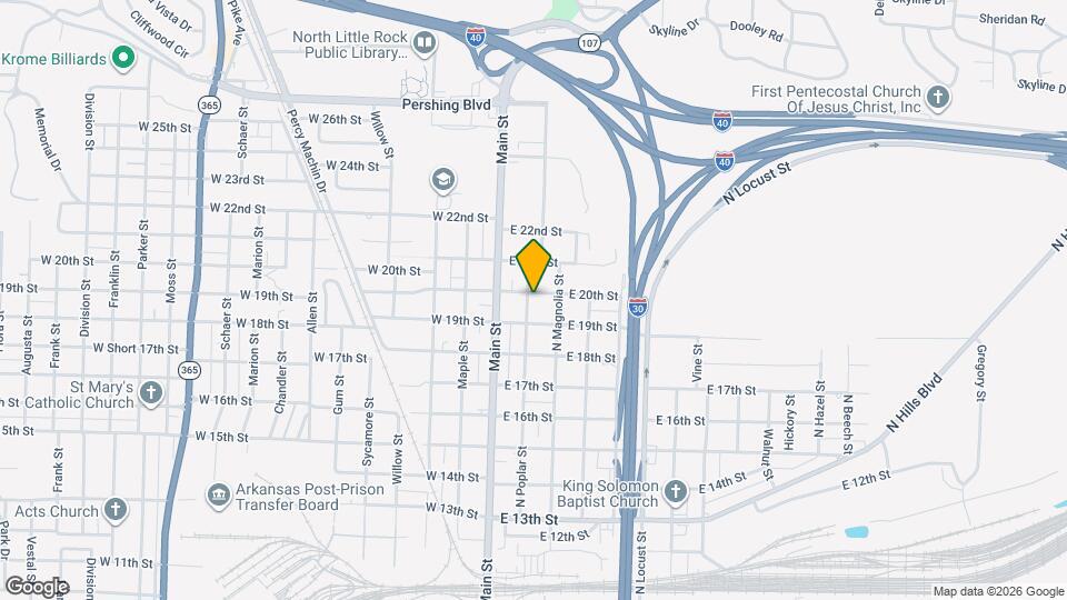 1920 N Poplar St Map and Location Details