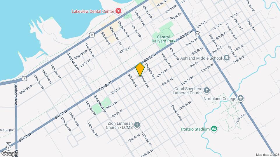 705 MacArthur Ave, Unit Lower Mapa y Detalles de la Ubicación