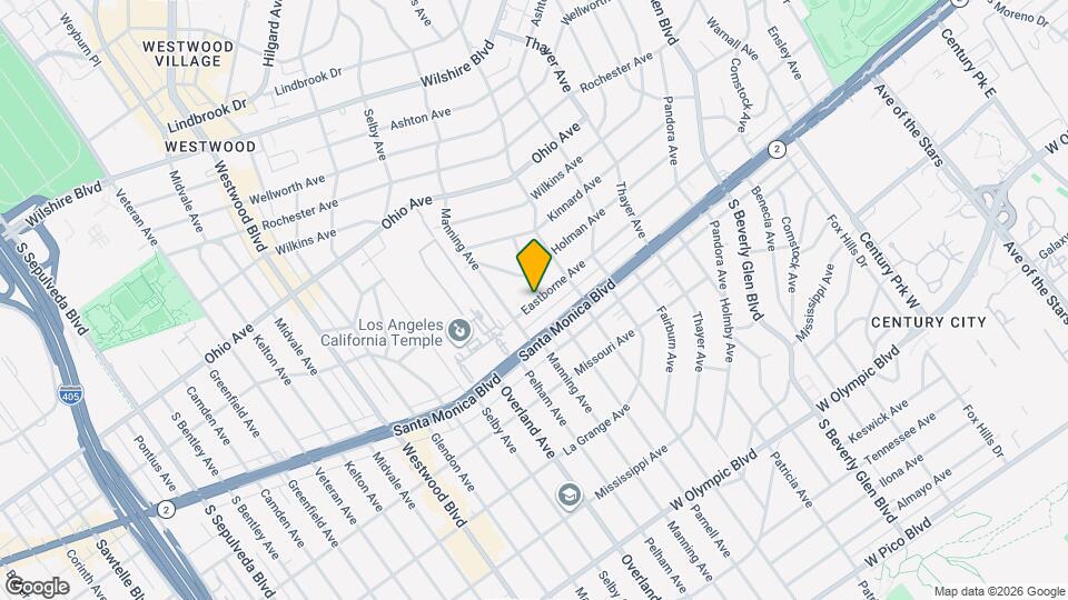 10663 Eastborne in prime Westwood. Near Century City!, Unit 106631/2 Map and Location Details