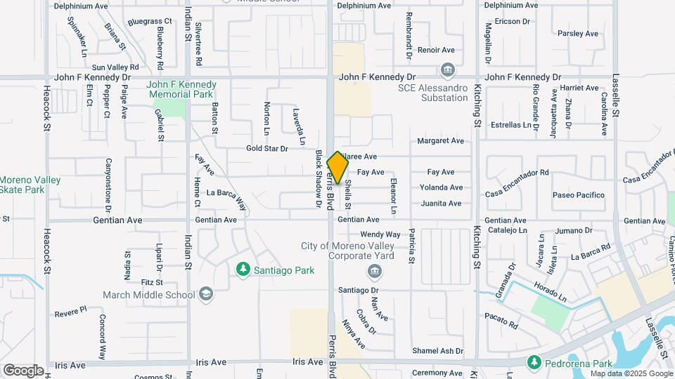15394 Perris Blvd Map and Location Details