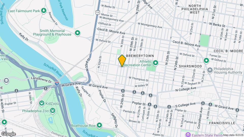 1345 N Myrtlewood St Map and Location Details