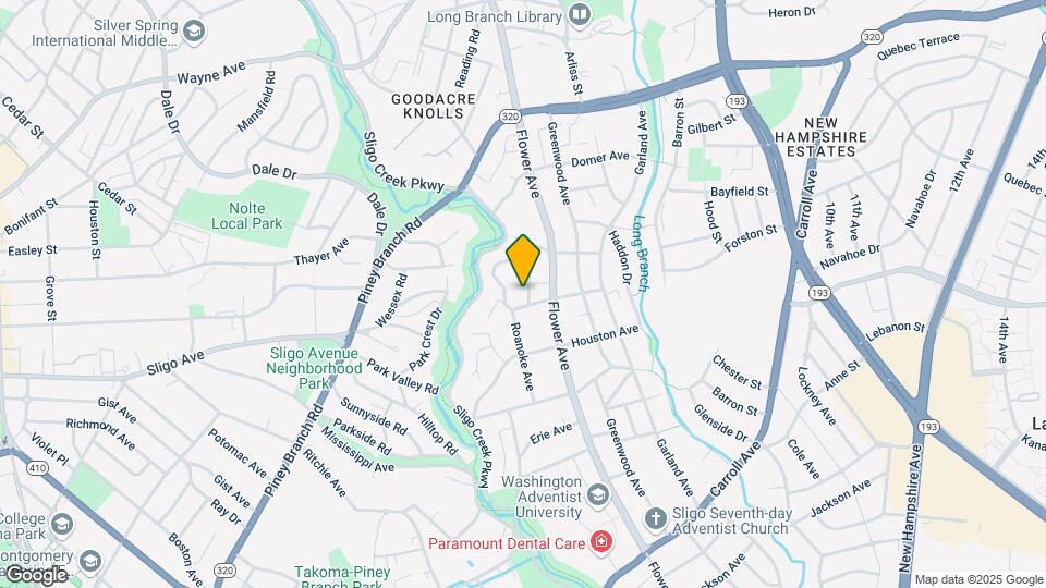 8304 Eastridge Ave Map and Location Details