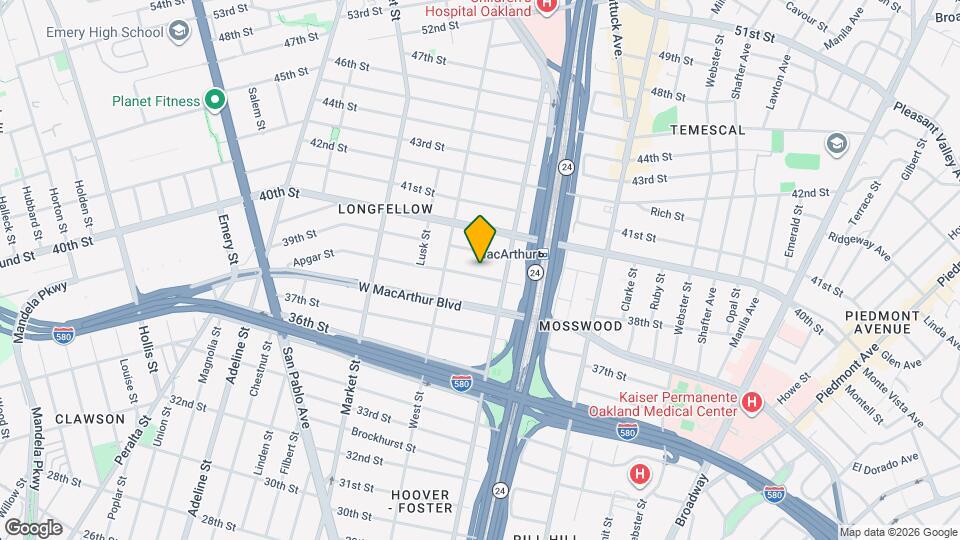 684 Apgar St Mapa y Detalles de la Ubicación