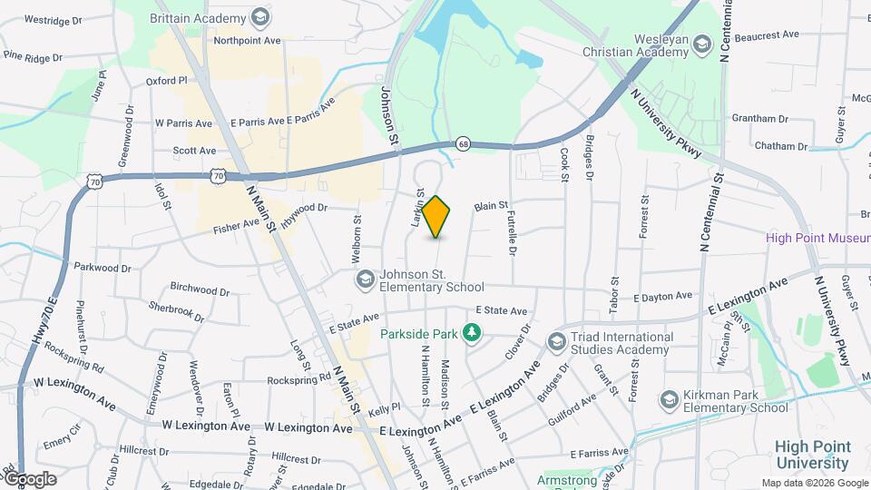 1621 N Hamilton St Map and Location Details